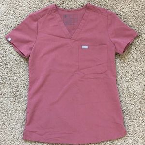 💗 PRETTY MAUVE FIGS SCRUB TOP | Catarina, XXS